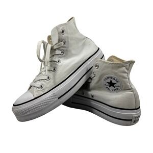 Converse Chuck Taylor All Star Hi White Canvas Sneakers Women's‎ US 9